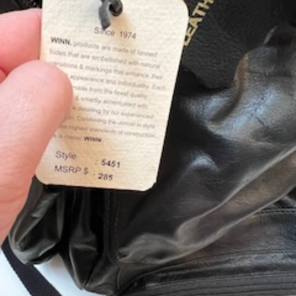 Winn International Leather Backpack Style 5451 - Picture 8 of 16